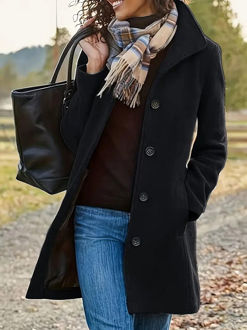 Everly | Coat with Buttons and Pockets for Women