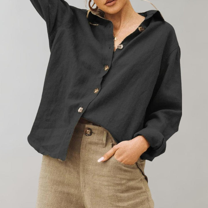 Natalie | Vintage Linen Blouse for Women