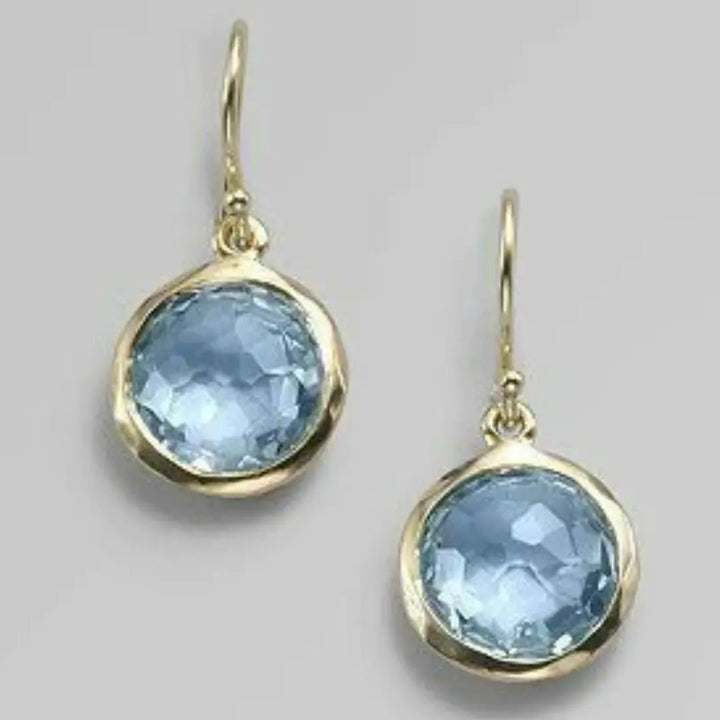 Vintage Earrings In Blue