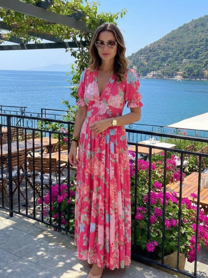 Delaney | Women's Floral Print Maxi Dress