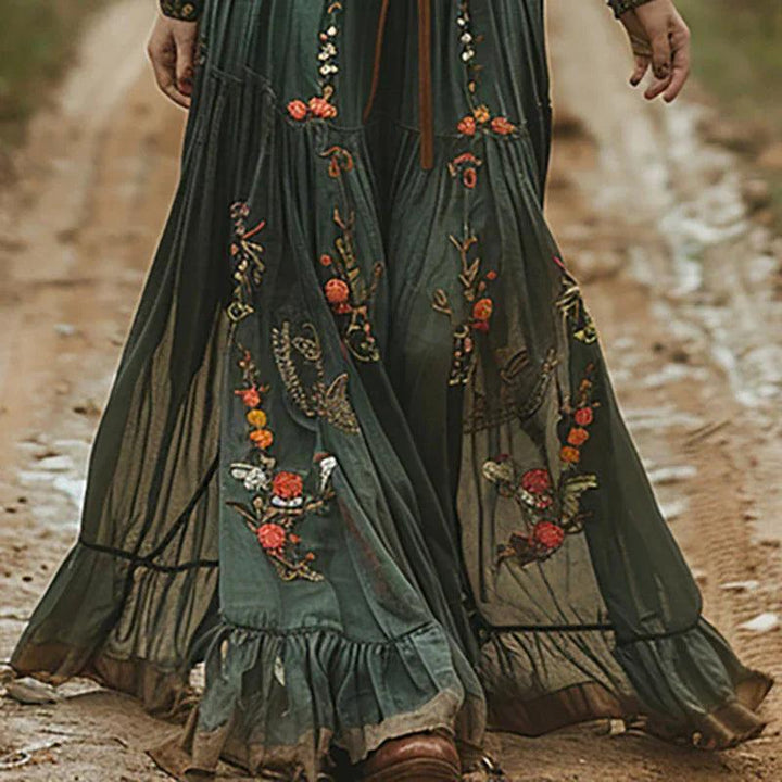 Maya | Bohemian Floral Maxi Dress
