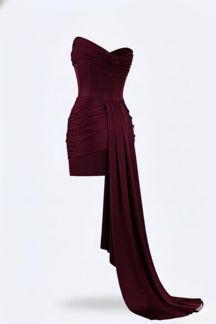 Isabella | Elegant Women's V-Neck Mini Dress