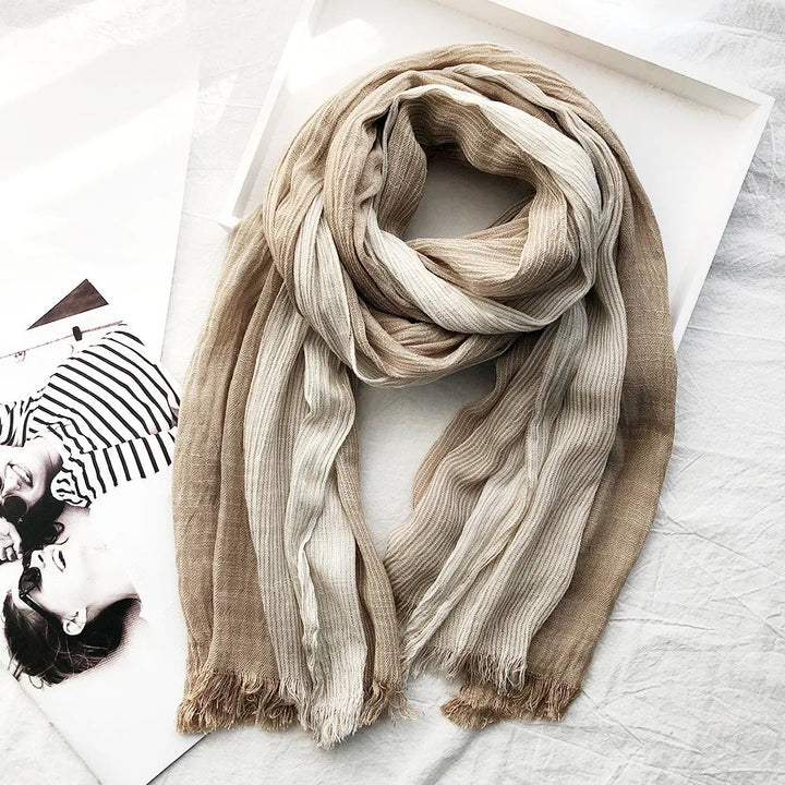Alicia | Heritage Stripe Linen Scarf