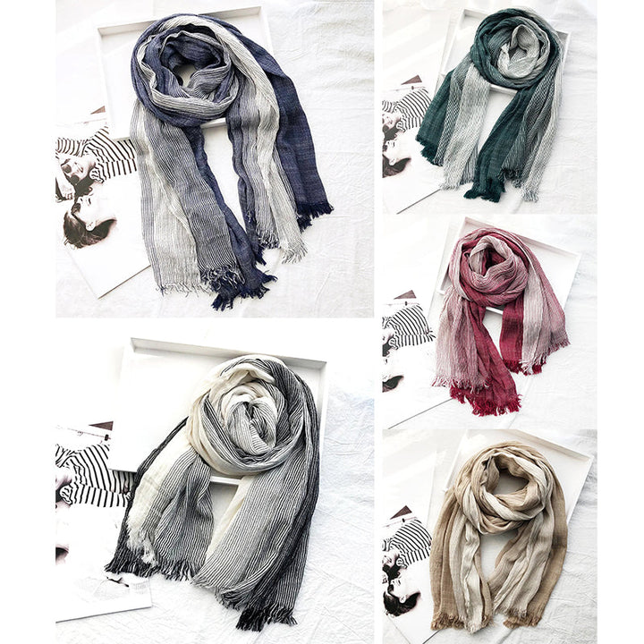 Alicia | Heritage Stripe Linen Scarf