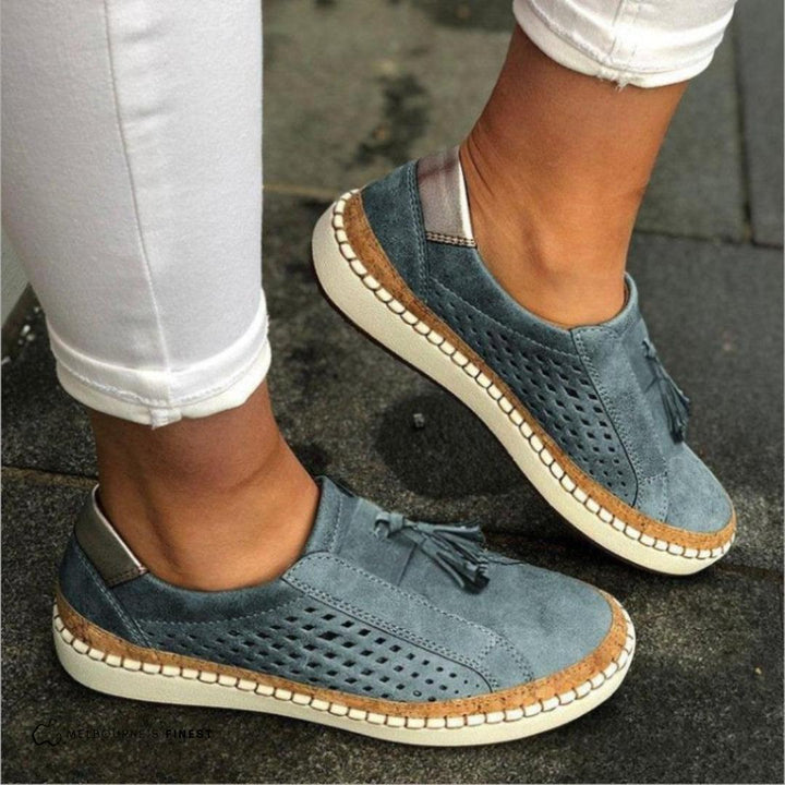 Claire | Perforated Slip-On Shoes