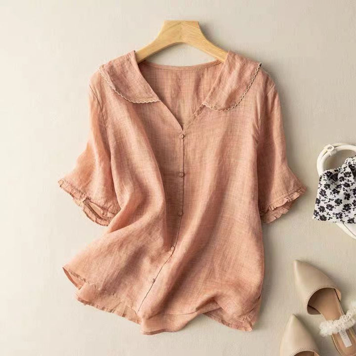 Kristi | Vintage Blouse with Button Detail