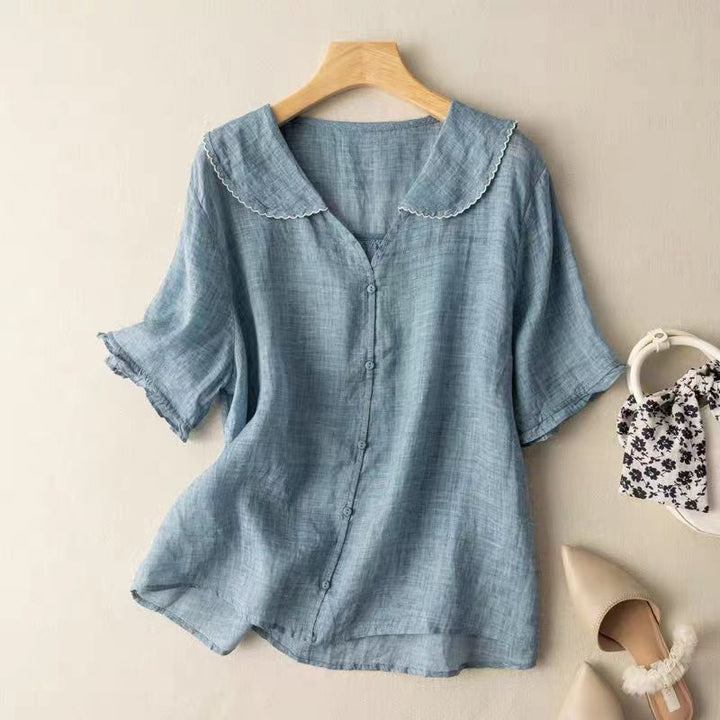 Kristi | Vintage Blouse with Button Detail