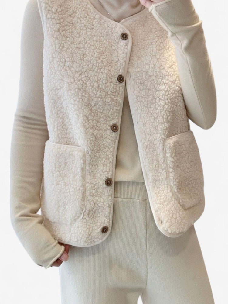 Summer | Women’s Sleeveless Button Down Gilet Vest