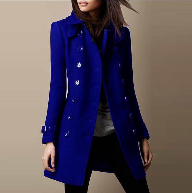 Zuria | Elegant Long Buttoned Winter Coat
