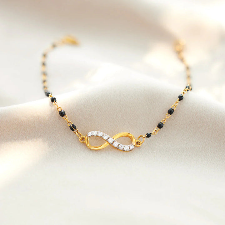 Infinity Diamond Gold-Plated Bracelet