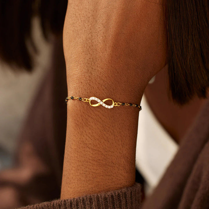 Infinity Diamond Gold-Plated Bracelet
