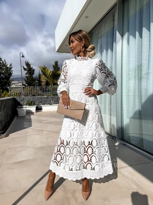 Adeline | Women’s Lace Midi Dress