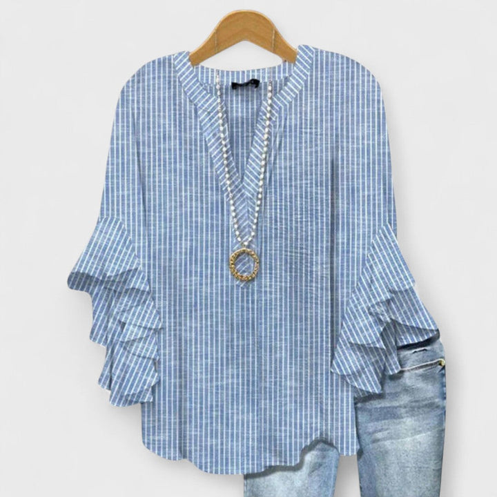 Destiny | V-Neck Ruffle Sleeve