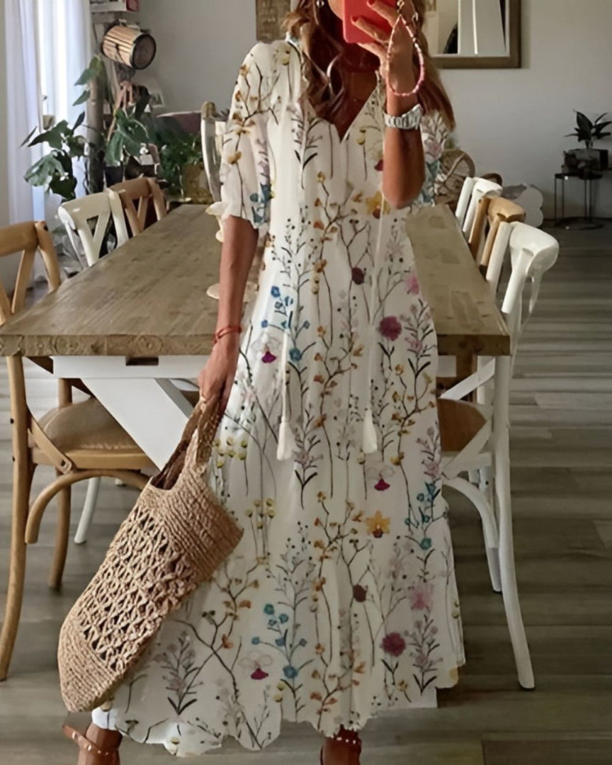 Chelsea | Tassel Tie Front Maxi