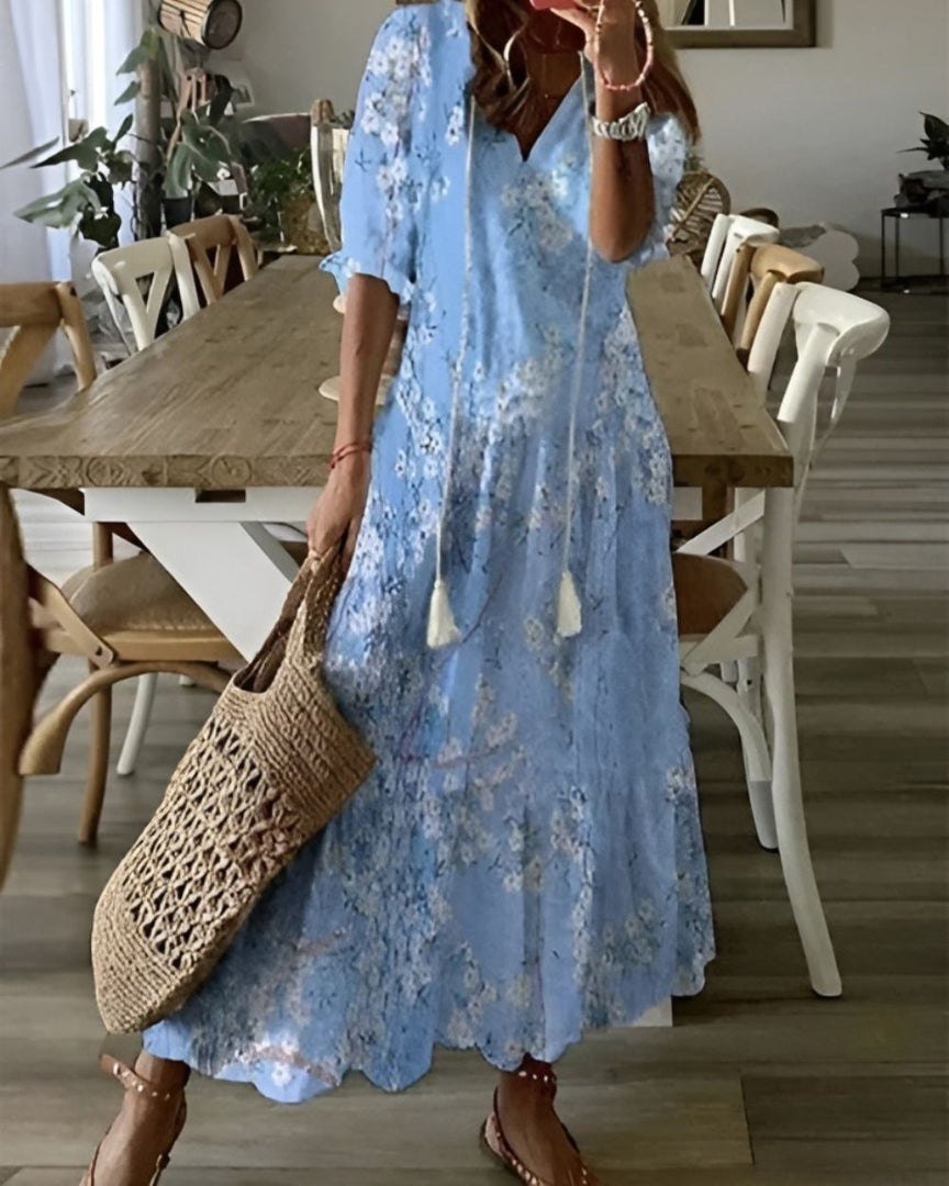 Chelsea | Tassel Tie Front Maxi