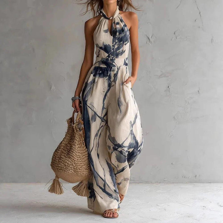 Aria | Flowy Halter Maxi Dress