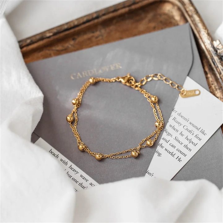 Stainless Steel Bead Anklet