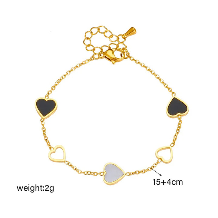 Stainless Steel Heart Bracelet