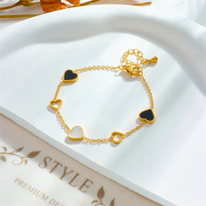 Stainless Steel Heart Bracelet