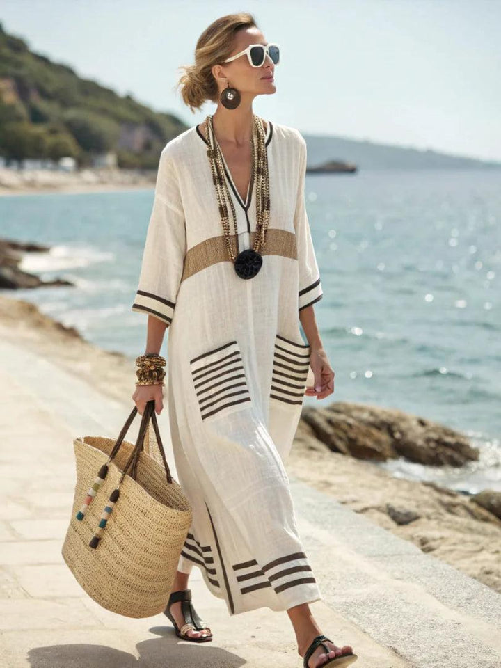 Kathleen | Elegant Loose Fit Summer Maxi Dress