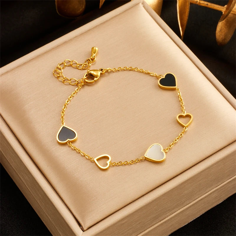 Stainless Steel Heart Bracelet