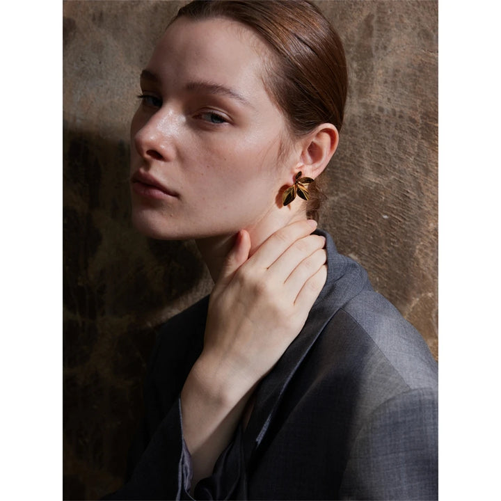 Golden Blossom Earrings