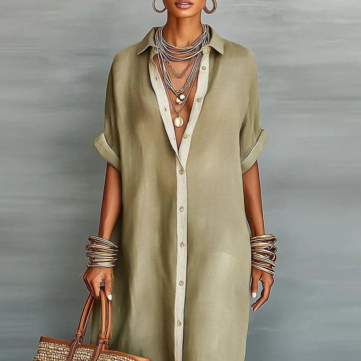 Kaelen | Women’s Linen Shirt Sundress