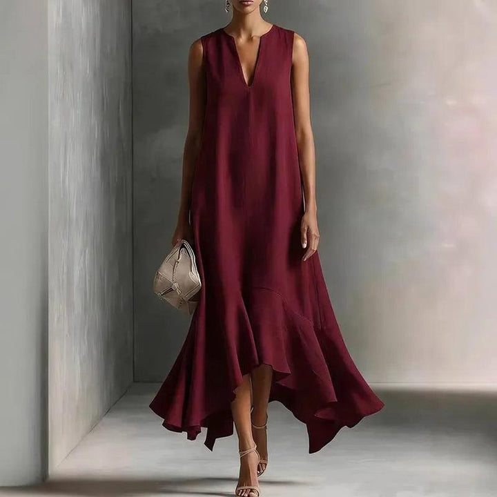 Andrea | V Neck Flowy Sundress
