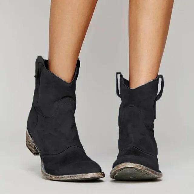 Zoe | Western Ankle Boots