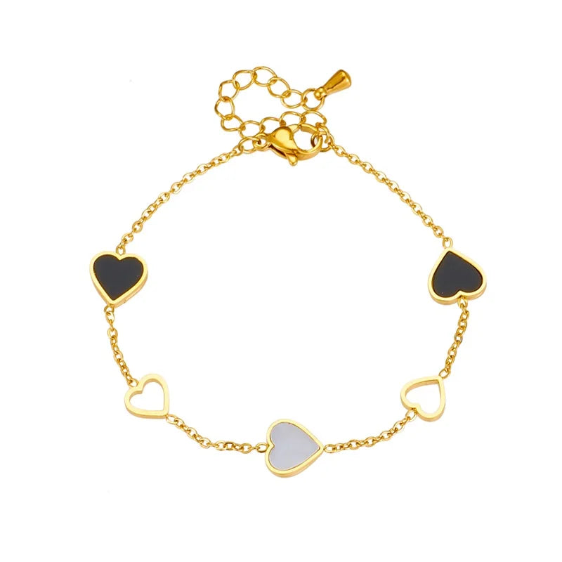 Stainless Steel Heart Bracelet