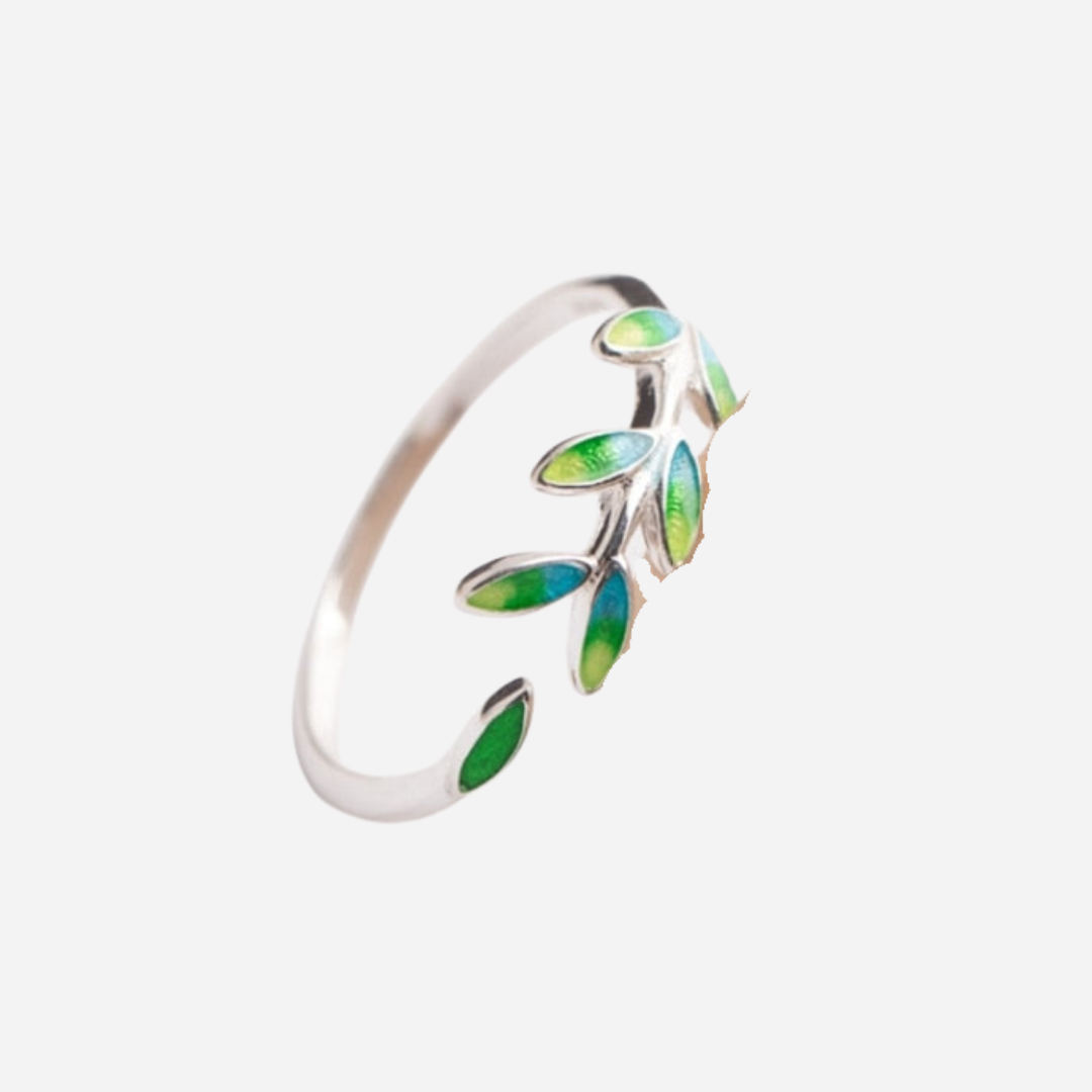Laurel Imperial Ring and Enamel Hand Painted