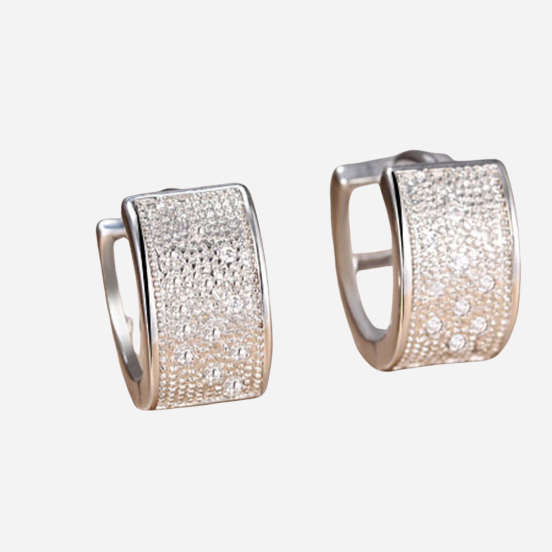 Wide Engraved Hoop Earrings