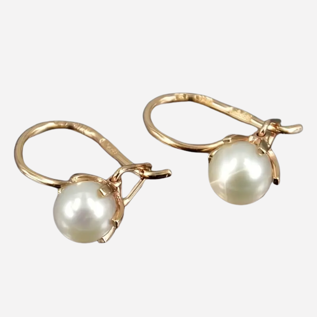 Elegant Boho Pearl Earrings