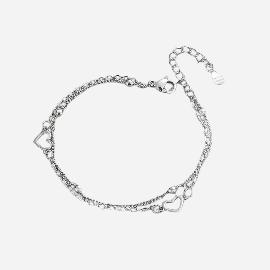 Silver Heart Bracelet