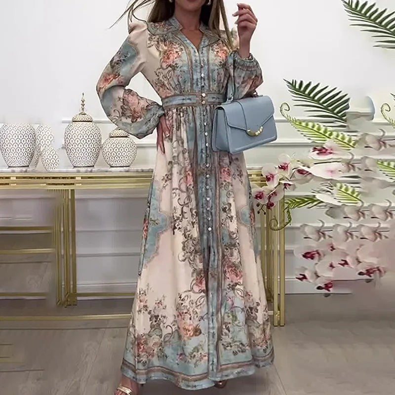 Women | Vintage-Inspired Floral Maxi Dress