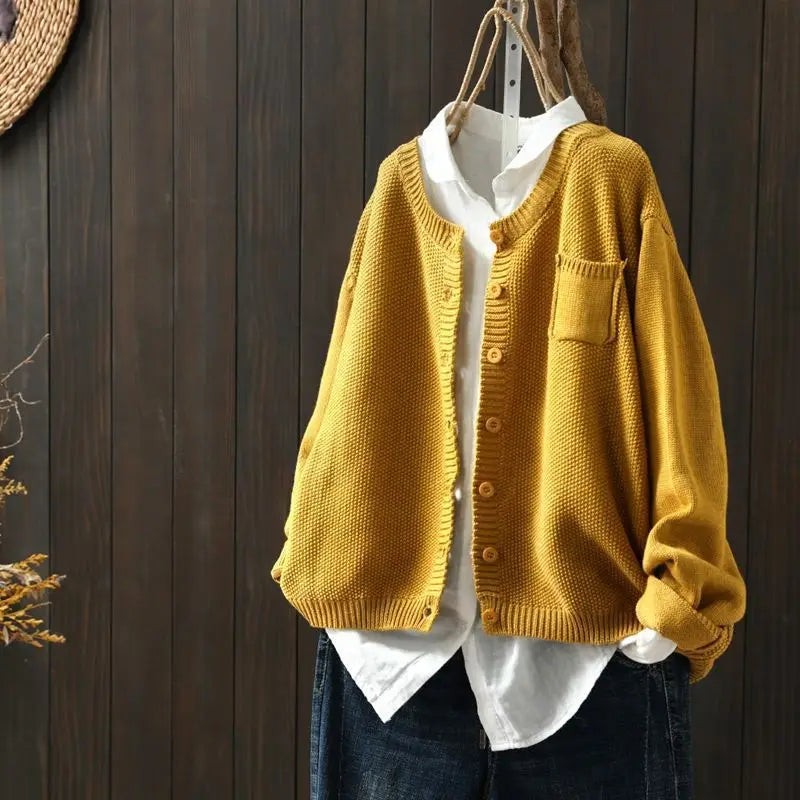 Evelyn | Button-Front V-Neck Cardigan
