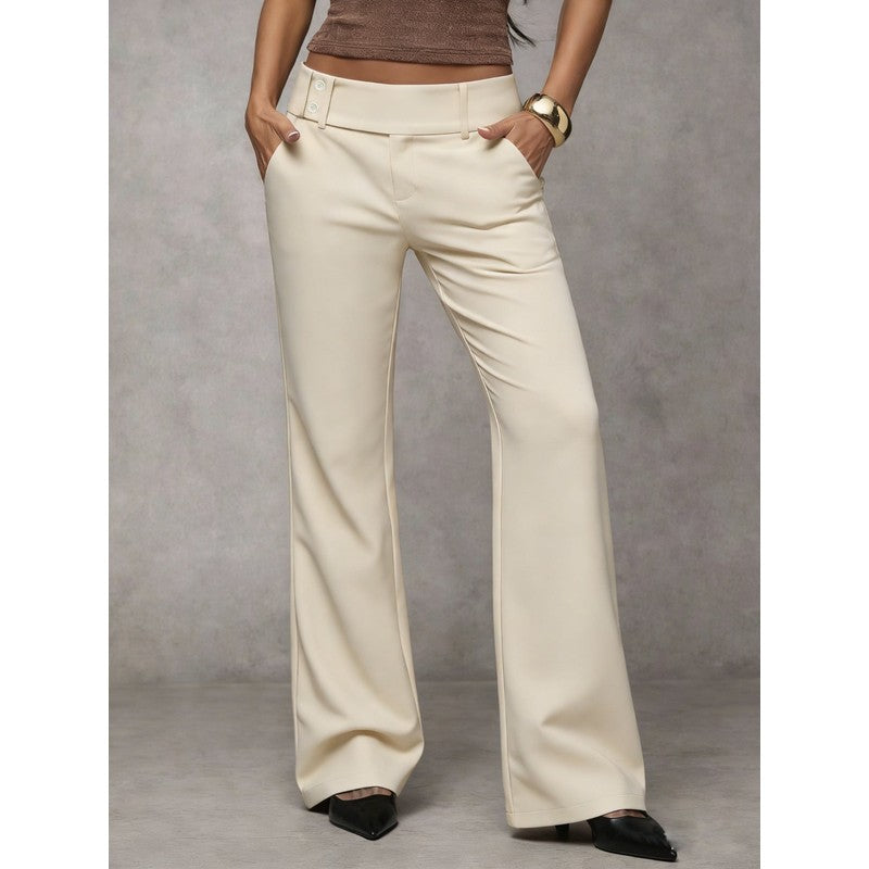 Evelyn | High-Waisted Wide-Leg Trousers