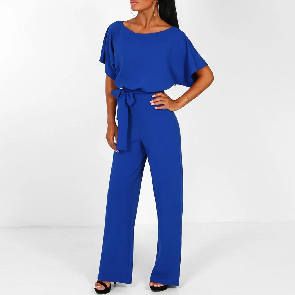 Madison | Women's Elegant Belted Jumpsuit