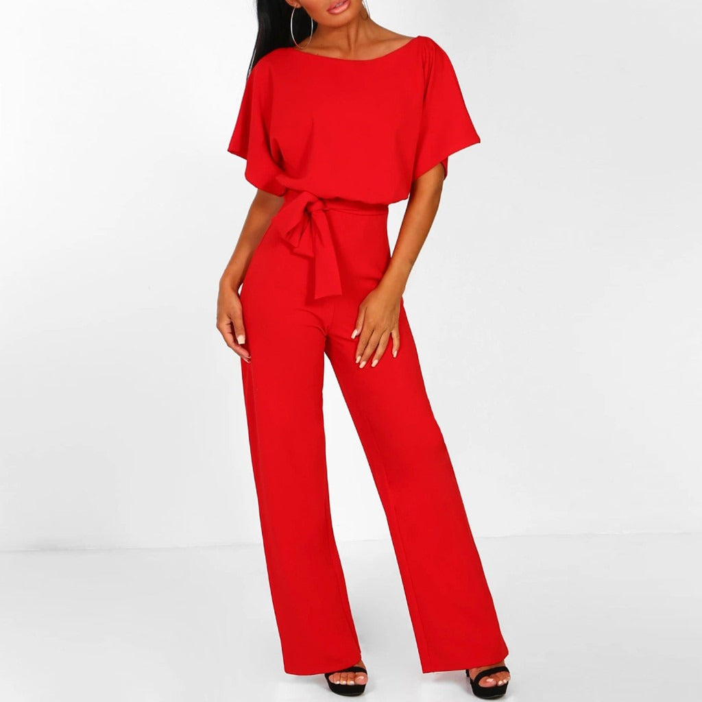 Madison | Women's Elegant Belted Jumpsuit