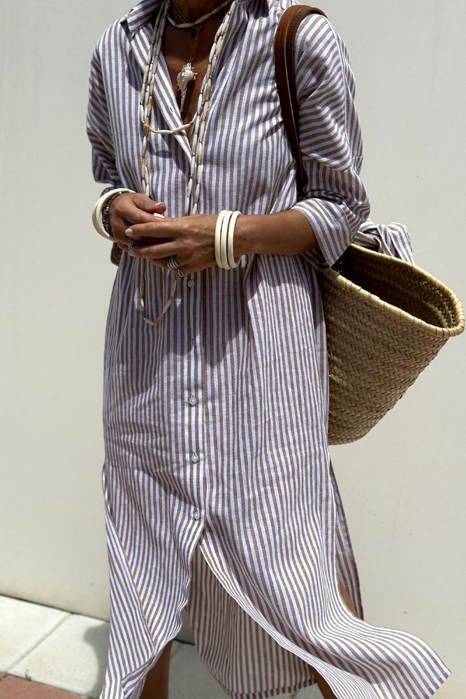 Faith | Striped Shirt Dress