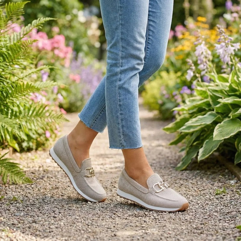 Ciara | Slip-On Loafers with Gold Horsebit Detail