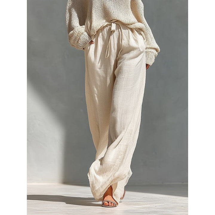 Eloise | Knit Cold-Shoulder Top and Wide-Leg Trouser Set