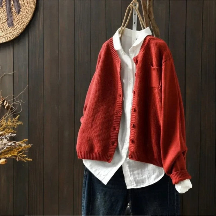 Evelyn | Button-Front V-Neck Cardigan