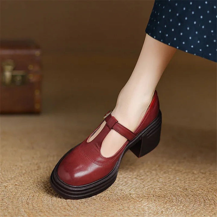 Eleonora | Classic T-Bar Block Heel Mary Janes
