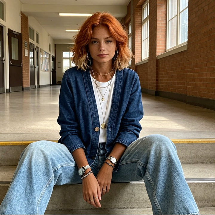 Victoria | Relaxed Button-Front Jacket