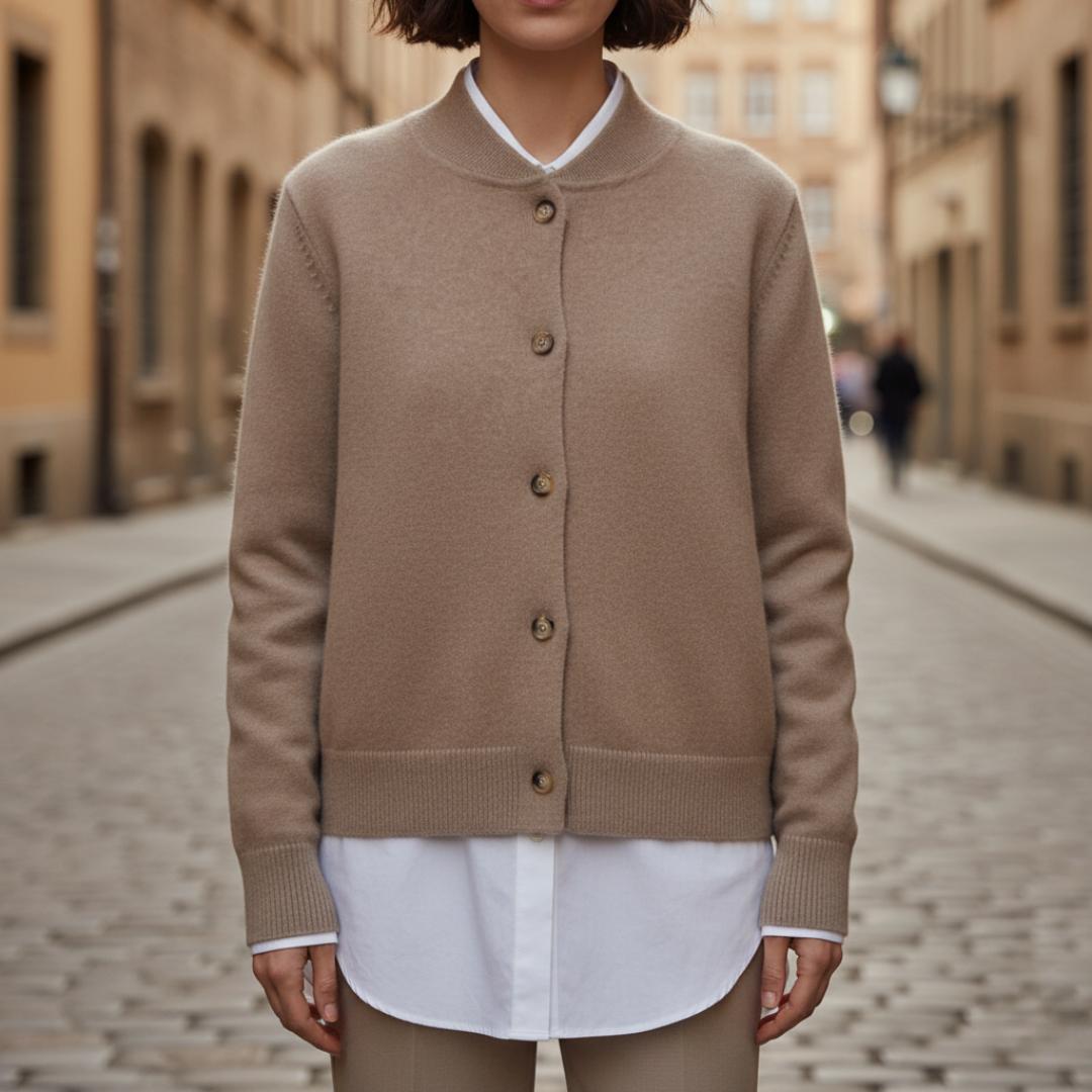 Rowan | Women's Bomber Style Button-Up Cardigan