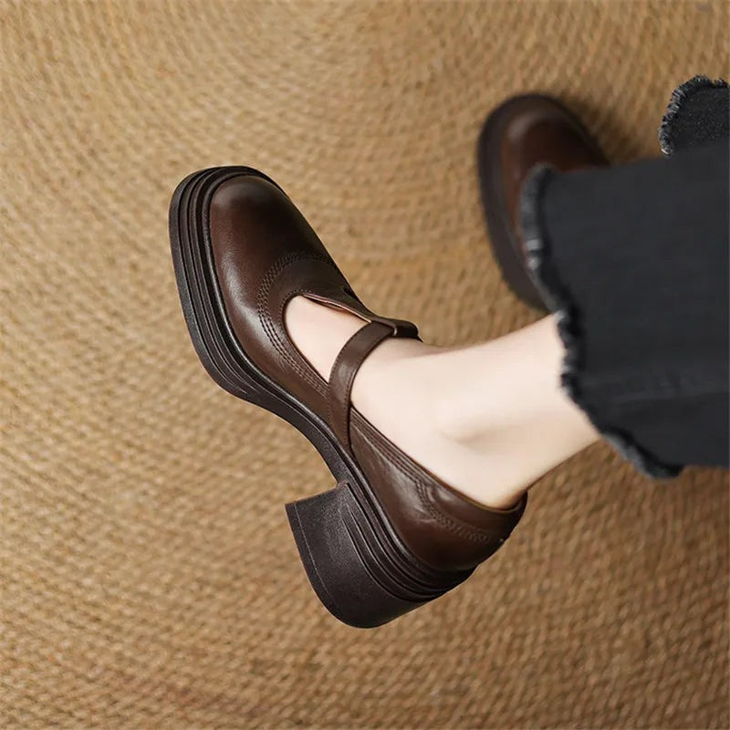 Eleonora | Classic T-Bar Block Heel Mary Janes