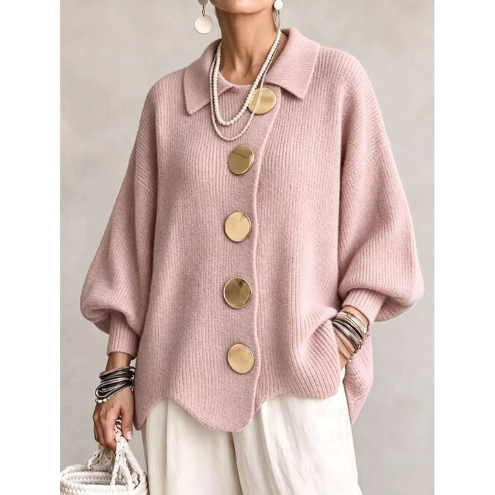 Victoire | Oversized Shirt-Collar Cardigan