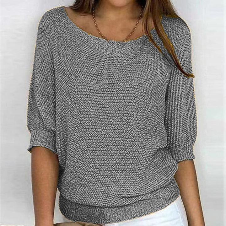 Brigitte | Relaxed Knit Off-Shoulder Sweater