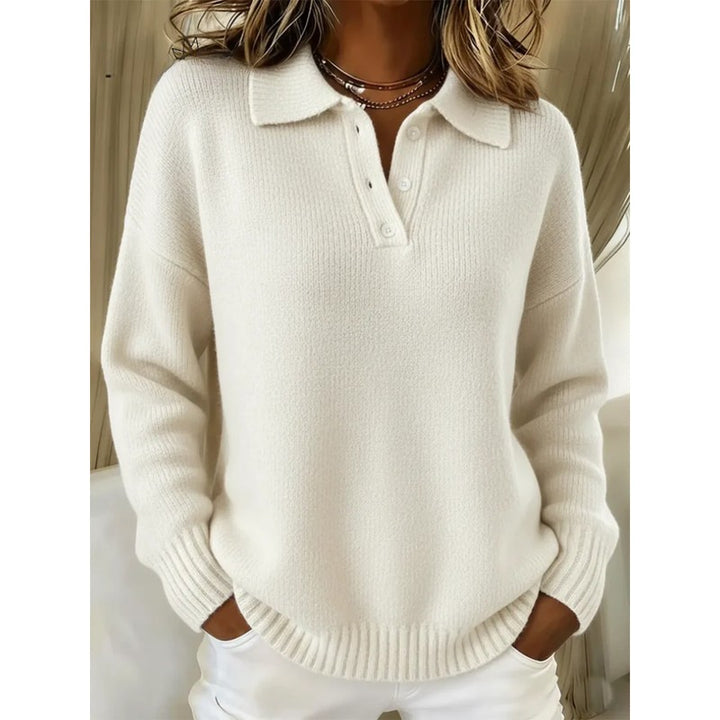 Leonie | Relaxed Polo Collar Sweater